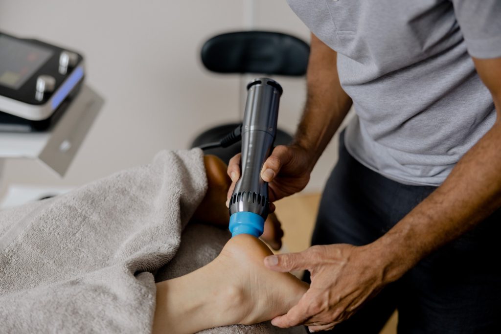 shockwave therapy in myotherapy clinic